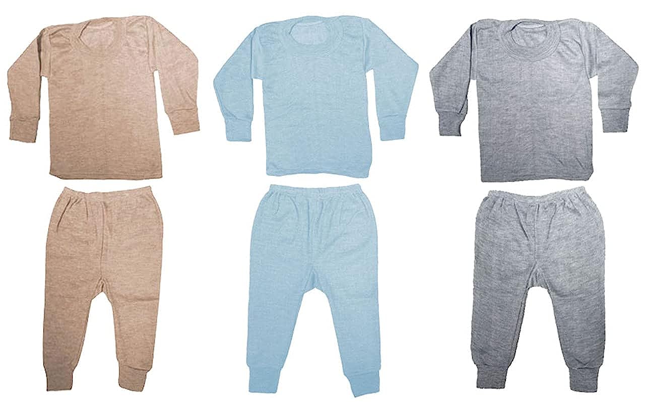 TohuBohu Baby/Kids Thermal Inner Suit Set, Innerwear Winter Wear Thermal Full Pa