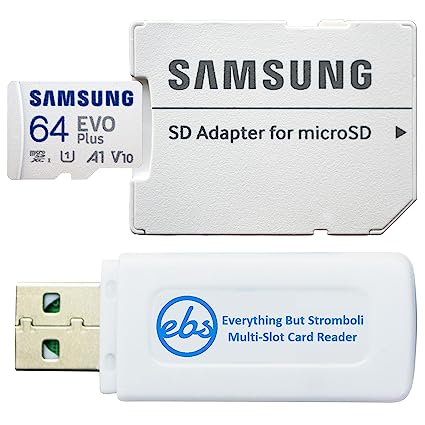 Samsung Micro EVO Plus 64GB SDXC Memory Card with Adapter Works with Samsung A23