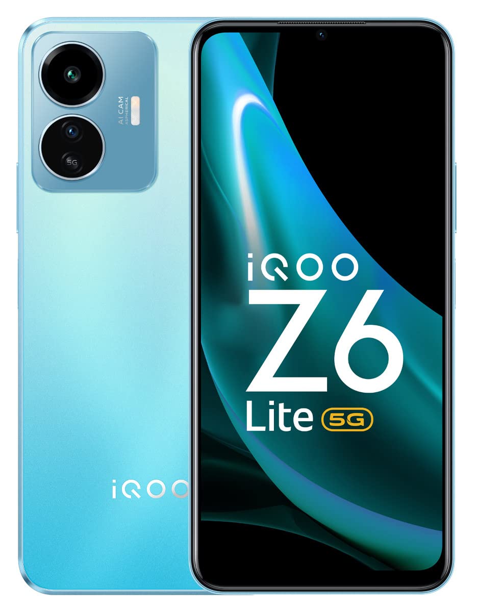 iQOO Z6 Lite 5G (Stellar Green, 6GB RAM, 128GB Storage) with Charger | World's F