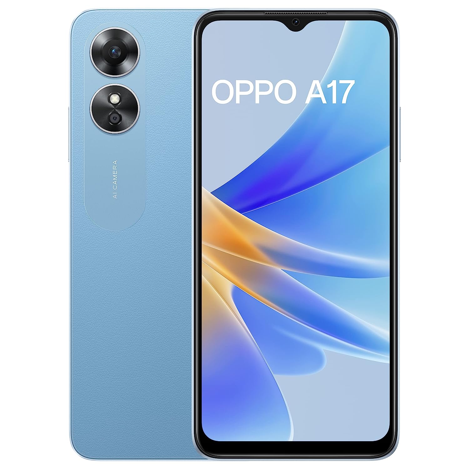 Oppo A17 (Lake Blue, 4GB RAM, 64GB Storage) with No Cost EMI/Additional Exchange
