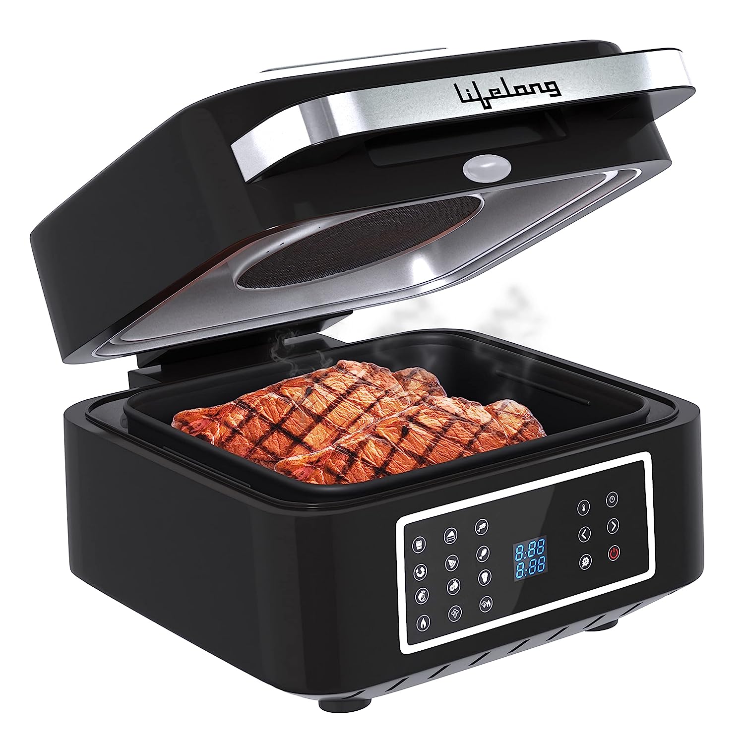 Lifelong LLHFG922 1400W Air Fryer | Oil-free Frying with Indoor Grill, Roast, De