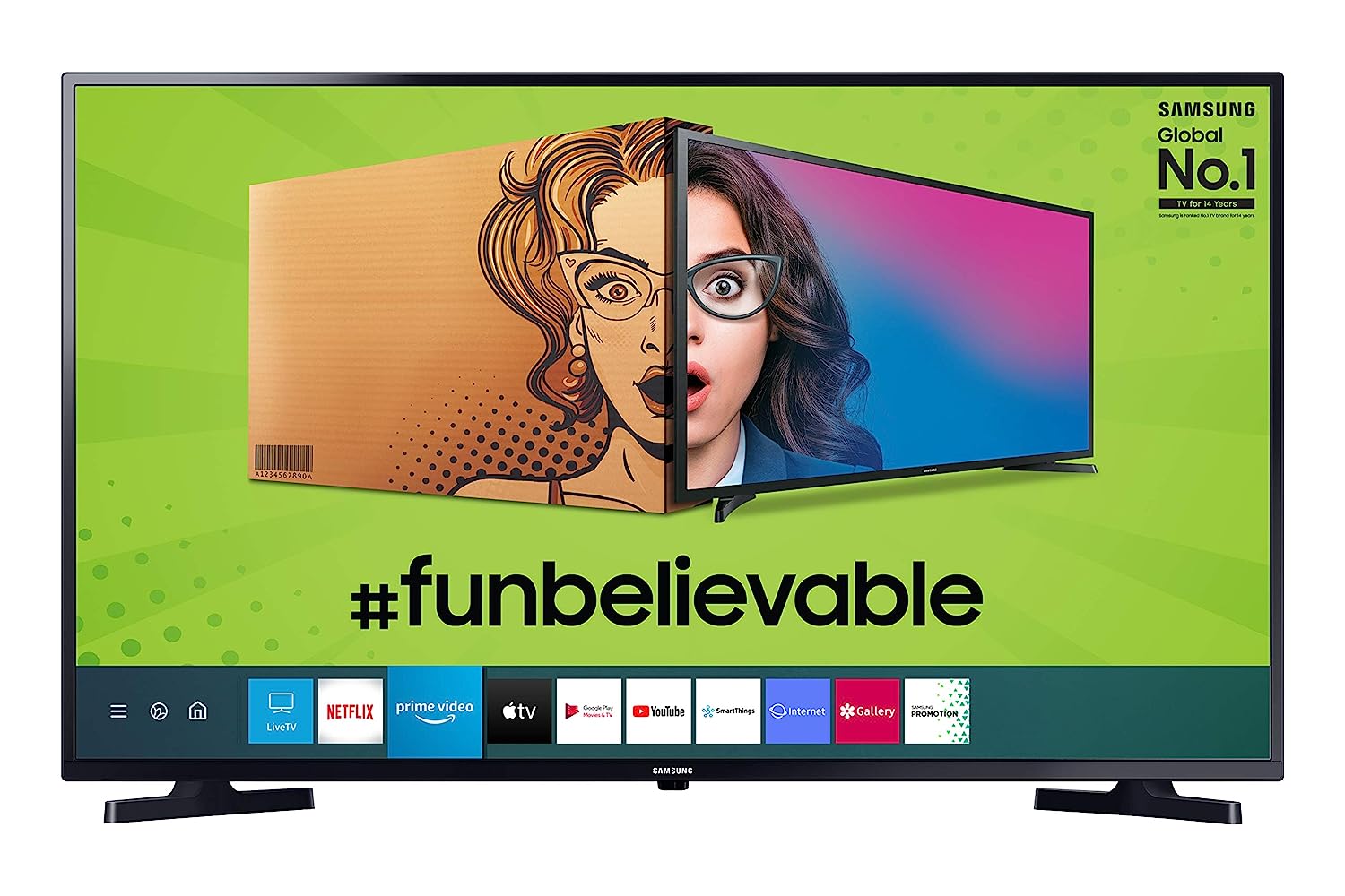 Samsung 108 cm (43 inches) Full HD LED Smart TV UA43T5310AKXXL (Glossy Black)