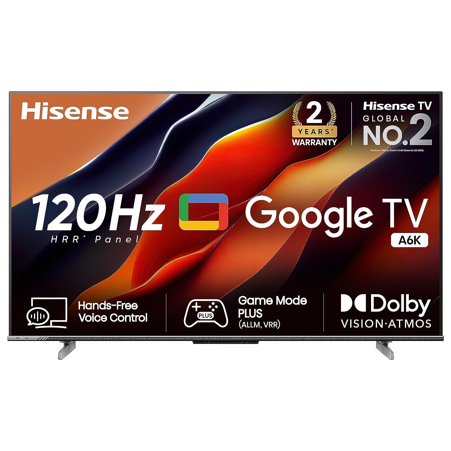 Hisense 126 cm (50 inches) Bezelless Series 4K Ultra HD Smart LED Google TV 50A6