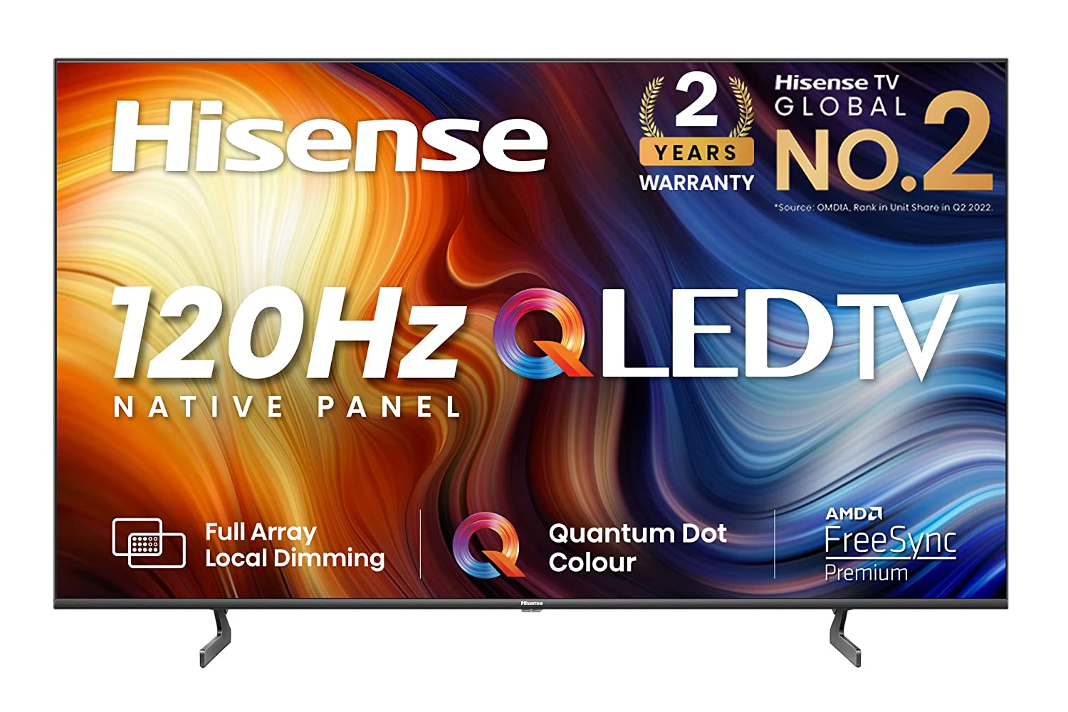 Hisense 164 cm (65 inches) 4K Ultra HD Smart IPS QLED TV 65U7H (Black)