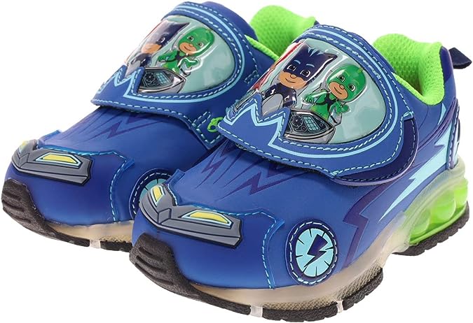 PJ Masks Toddler Light Up Shoes, Athletic Shoe with Hook and Loop Strap,Toddler 