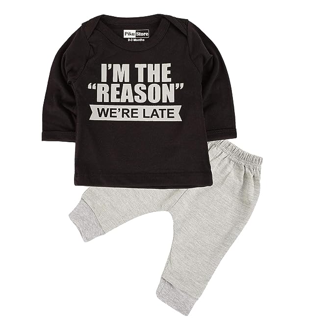 Piku Store Unisex-Baby Hosiery T-Shirt & Lower Set