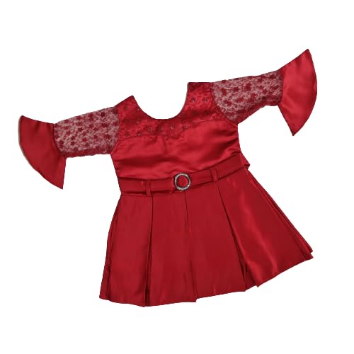 BaRkat Frock Silk Blend Girls Stylish Casual & Comfortable Frock 3/4 Sleeves