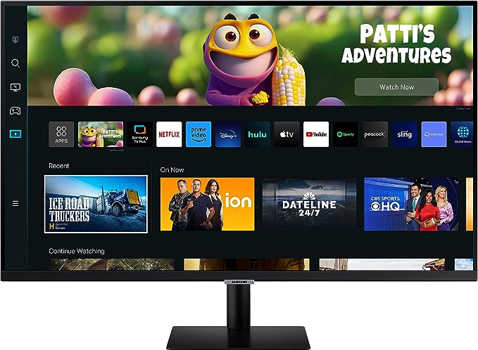 Samsung 27-inch(68.58cm) LCD M5 FHD Smart Monitor, Mouse & Keyboard Control, Sma