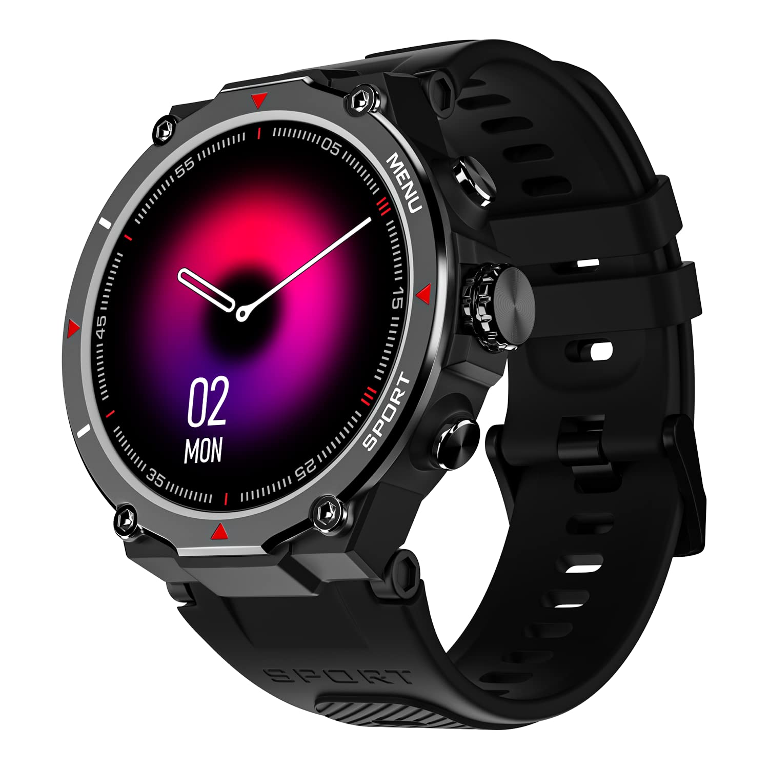 Noise Force Rugged & Sporty 1.32" Bluetooth Calling Smart Watch, 550 NITS, 7 Day