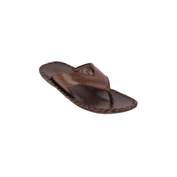 Metro Men Thong Leather Chappal